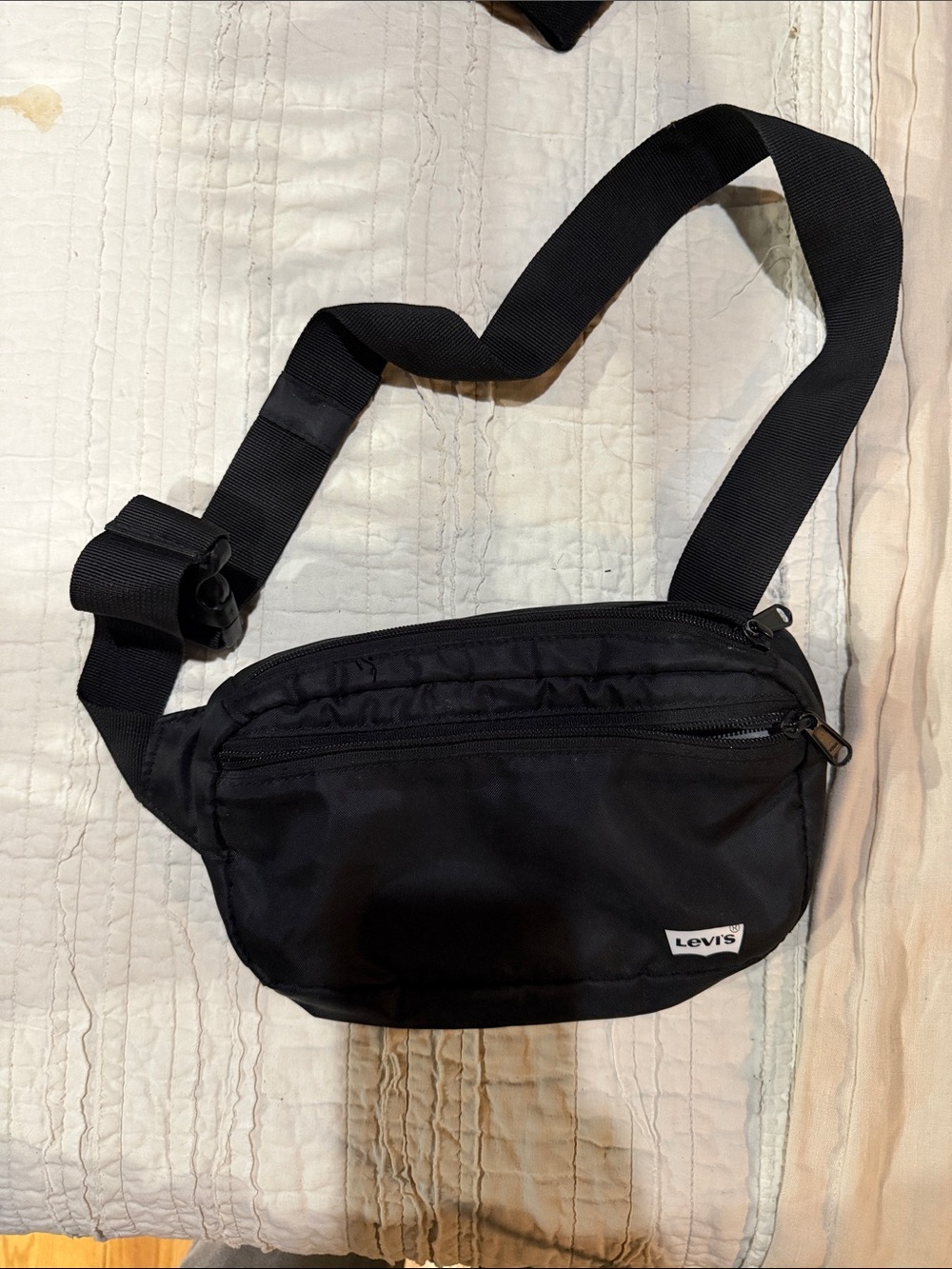 Levi's Black Nylon Sling Belt Bag